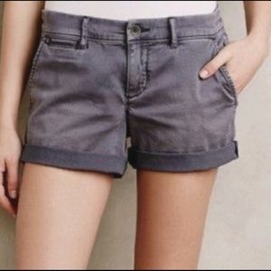 Anthro Pilcro Letterpress chino hyphen shorts